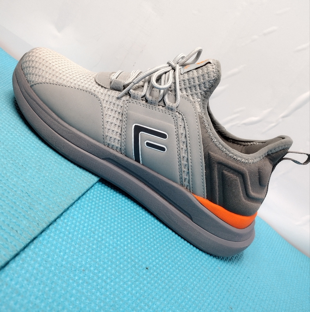 FitVille Men's Athletic ActiveWear Shoes Wide Sneaker Gray 9.5W